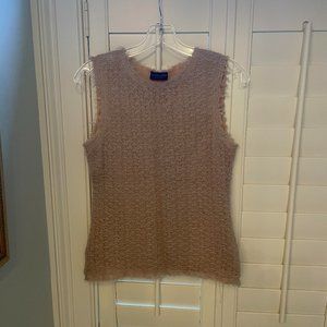 Future Ozbek tank, Women's Tank, USA Size 8, Soft pink/khaki